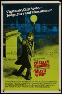 4s111 DEATH WISH int'l 1sh 1974 vigilante Charles Bronson is the judge, jury & executioner!
