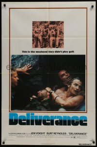 4s376 DELIVERANCE 1sh 1972 Jon Voight, Burt Reynolds, Ned Beatty, John Boorman classic!