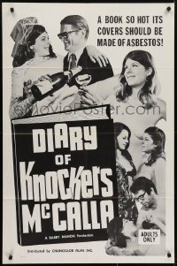 4s381 DIARY OF KNOCKERS MCCALLA 1sh 1968 directed by Barry Mahon, sexy images!