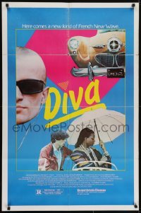 4s383 DIVA 1sh 1982 Jean Jacques Beineix, Frederic Andrei, a new kind of French New Wave!