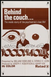 4s385 DOCTOR & HIS WOMEN 23x36 1sh 1970s the inside story of the psychiatrist's sexy love life!