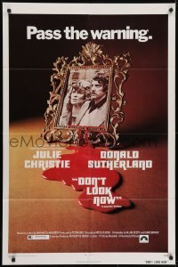 4s389 DON'T LOOK NOW 1sh 1974 Julie Christie, Donald Sutherland, directed by Nicolas Roeg!