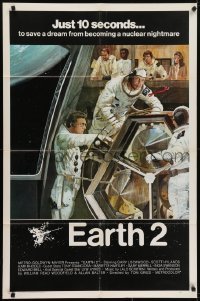 4s405 EARTH 2 1sh 1971 Gary Lockwood has 10 seconds to save a dream from becoming a nightmare!