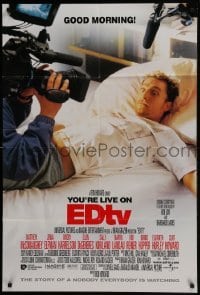 4s116 EDTV int'l DS 1sh 1999 Ron Howard, Matthew McConaughey, cool camera lens design!