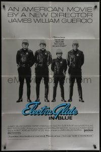 4s412 ELECTRA GLIDE IN BLUE foil 1sh 1973 short cop Robert Blake and Alan Ladd are same height!