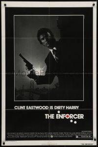 4s416 ENFORCER 1sh 1976 classic image of Clint Eastwood as Dirty Harry holding .44 magnum!