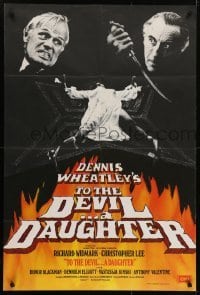 4s060 TO THE DEVIL A DAUGHTER English 1sh 1976 Richard Widmark, Christopher Lee, sexy Nastassja Kinski!