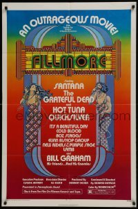 4s440 FILLMORE 1sh 1972 Grateful Dead, Santana, rock & roll concert, cool Byrd art!