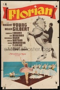 4s451 FLORIAN style C 1sh 1940 Robert Young, Helen Gilbert & a beautiful dressage horse!