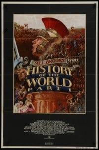 4s520 HISTORY OF THE WORLD PART I NSS style 1sh 1981 artwork of Roman soldier Mel Brooks by John Alvin!