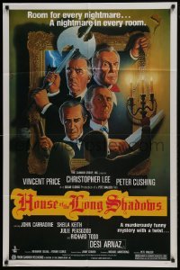 4s532 HOUSE OF THE LONG SHADOWS 1sh 1983 Vincent Price, Peter Cushing, John Carradine & Chris Lee!