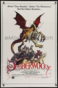 4s553 JABBERWOCKY 1sh R1982 Terry Gilliam, Monty Python, great fantasy monster art!