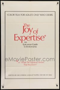 4s566 JOY OF EXPERTISE 1sh 1974 erotomania, What The Madame Knows That You Don't!