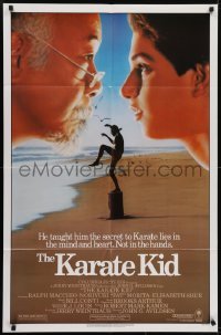 4s572 KARATE KID 1sh 1984 Pat Morita, Ralph Macchio, teen martial arts classic!
