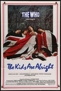 4s573 KIDS ARE ALRIGHT 1sh 1979 Jeff Stein, Roger Daltrey, Peter Townshend, The Who, rock & roll!
