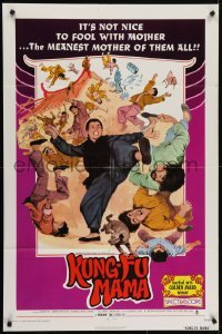 4s584 KUNG-FU MAMA 1sh 1974 Shan dong lao niang, Wang Yu in wacky martial arts action!