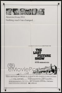 4s592 LAST PICTURE SHOW 1sh 1971 Peter Bogdanovich, Jeff Bridges & Cybill Shepherd!