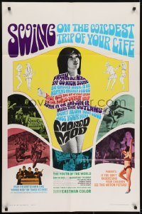 4s666 MONDO MOD 1sh 1967 teen hippie mod youth surfing drugs documentary