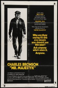 4s671 MR. MAJESTYK 1sh 1974 full-length Charles Bronson, written by Elmore Leonard!