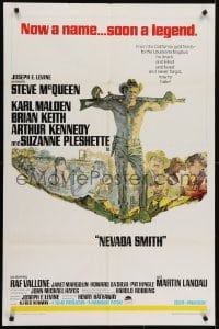 4s690 NEVADA SMITH 1sh 1966 Steve McQueen drank and killed and loved and never forgot how to hate!