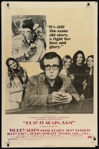 4s744 PLAY IT AGAIN, SAM 1sh 1972 Woody Allen, Diane Keaton, Jerry Lacy as Humphrey Bogart!