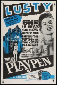 4s748 PLAYPEN 1sh 1967 she's not the same after entering the playpen of the city's fleshpots!