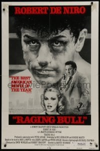 4s157 RAGING BULL style B int'l 1sh 1980 Hagio art of De Niro, Martin Scorsese boxing classic!