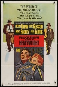 4s784 REQUIEM FOR A HEAVYWEIGHT 1sh 1962 Anthony Quinn, Jackie Gleason, Mickey Rooney, boxing!