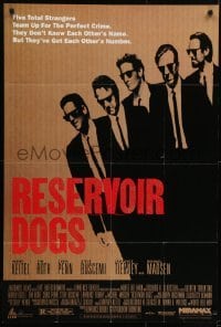4s785 RESERVOIR DOGS 1sh 1992 Quentin Tarantino classic, Keitel, Buscemi, Madsen & Tim Roth!