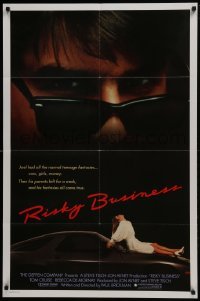 4s160 RISKY BUSINESS int'l 1sh 1983 Tom Cruise, different sexier image of Rebecca De Mornay!