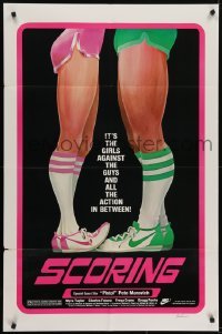 4s822 SCORING 1sh R1980 Kushner artwork of girl vs. boy, Nike shoes!