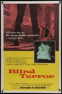 4s164 SEE NO EVIL int'l 1sh 1971 Richard Fleischer horror, Mia Farrow is not seeing dead people!