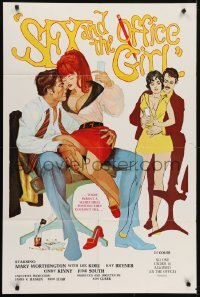 4s828 SEX & THE OFFICE GIRL 1sh 1972 there wasn't a secretarial position they couldn't fill!