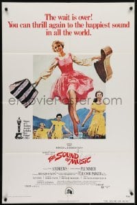 4s862 SOUND OF MUSIC 1sh R1973 classic Terpning art of Julie Andrews & top cast!
