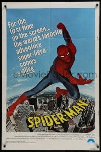 4s864 SPIDER-MAN 1sh 1977 Marvel Comic, great image of Nicholas Hammond as Spidey!