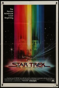 4s869 STAR TREK 1sh 1979 Shatner, Nimoy, Khambatta and Enterprise by Peak!