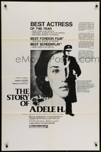 4s877 STORY OF ADELE H. 1sh 1975 Francois Truffaut's L'Histoire d'Adele H., Isabelle Adjani