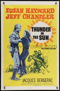 4s919 THUNDER IN THE SUN 1sh 1959 Susan Hayward, Jeff Chandler, Jacques Bergerac