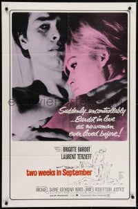 4s938 TWO WEEKS IN SEPTEMBER 1sh 1967 A Coeur Joie, sexy Brigitte Bardot in love!