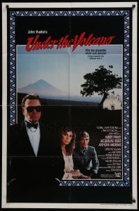 4s191 UNDER THE VOLCANO int'l 1sh 1984 close-up of Albert Finney w/mirrored sunglasses, Jacqueline Bisset!