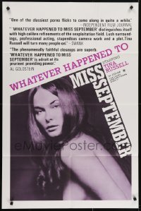 4s975 WHATEVER HAPPENED TO MISS SEPTEMBER 1sh 1974 sexy image of Tina Russell, x-rated!