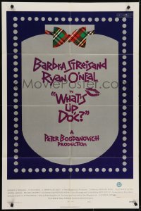 4s976 WHAT'S UP DOC style A 1sh 1972 Barbra Streisand, Ryan O'Neal, directed by Peter Bogdanovich!