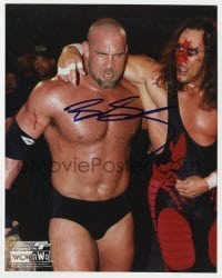 4t739 BILL GOLDBERG signed color 8x10 REPRO still 2000s the professional WWE wrestler!