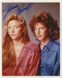 4t741 BLACK WIDOW signed color 8x10 REPRO still 2000s by BOTH Debra Winger AND Theresa Russell!