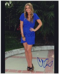 4t752 CARMEN ELECTRA signed color 8x10 REPRO still 2000s full-length portrait of the sexy star!