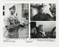 4t423 CARY ELWES signed 8x10 still 1991 three great images in uniform from Hot Shots!