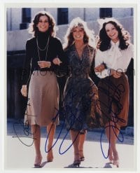 4t759 CHARLIE'S ANGELS signed color 8x10 REPRO 1977 by Kate Jackson, Farrah Fawcett AND Jaclyn Smith!