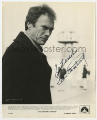 4t431 CLINT EASTWOOD signed 8x10 still 1979 great close up from Escape From Alcatraz!