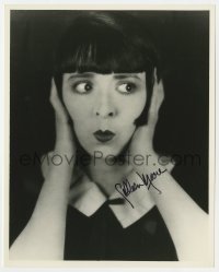 4t768 COLLEEN MOORE signed 8x10 REPRO still 1980s head & shoulders portrait with trademark haircut!