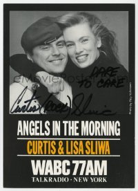 4t681 CURTIS SLIWA signed 5x7 publicity still 1990s Angels in the Morning, WABC 77AM Talkradio!
